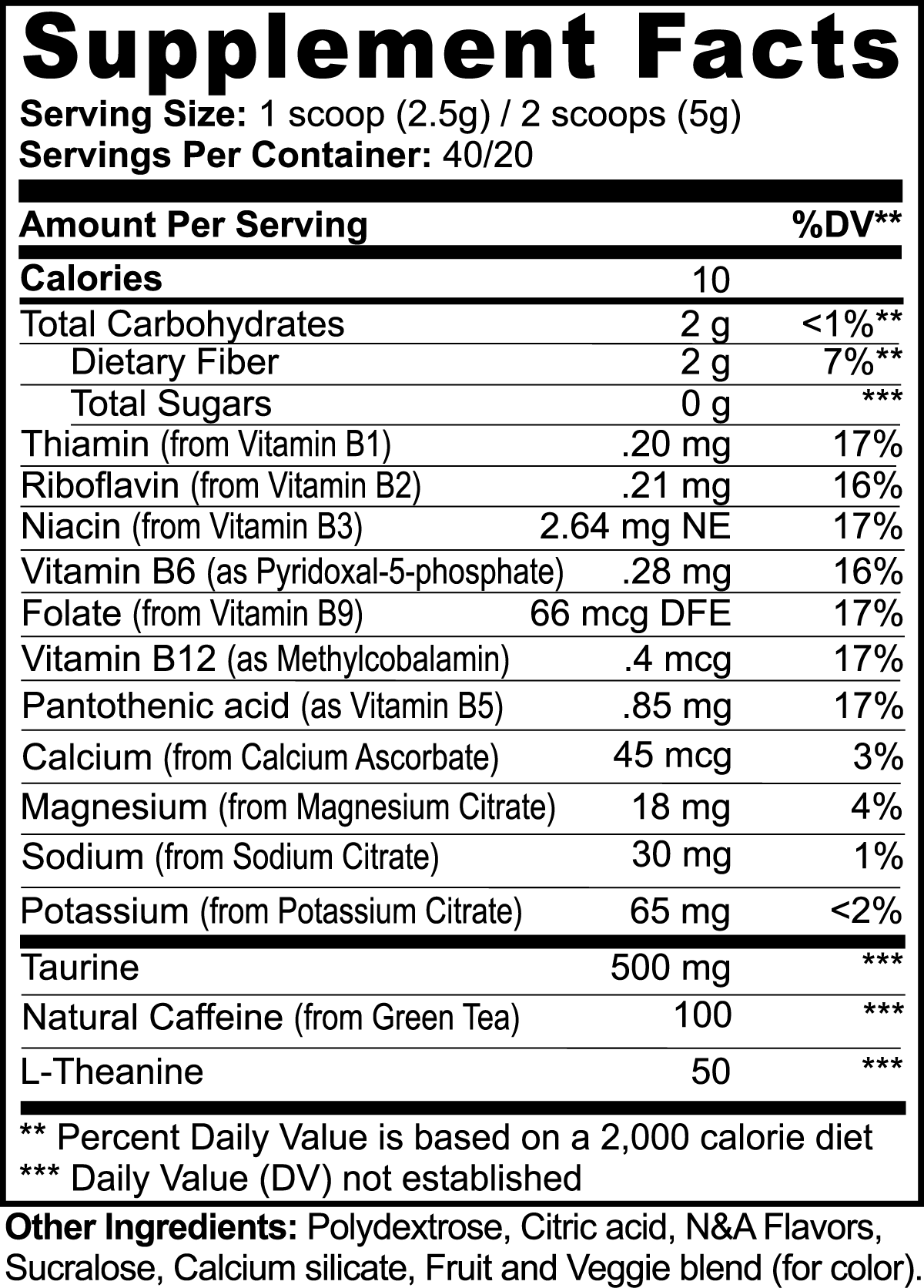 Yuzu Flick Shot 🍊 Big Dink Energy Boost - 40 Servings (3.52oz)