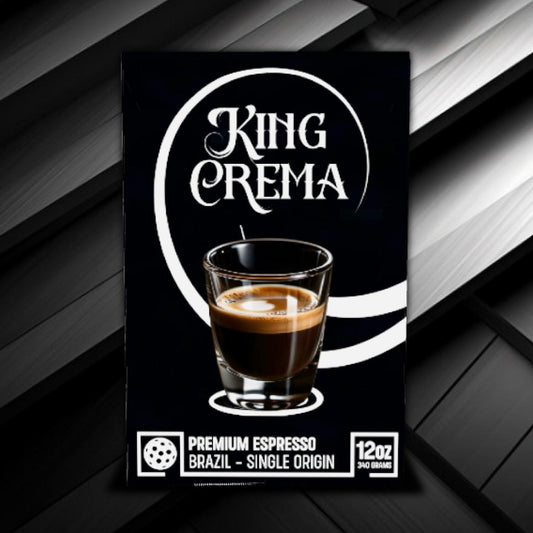 KING CREMA Cups ☕ Premium Espresso Roast - Single Origin Brazil 12oz