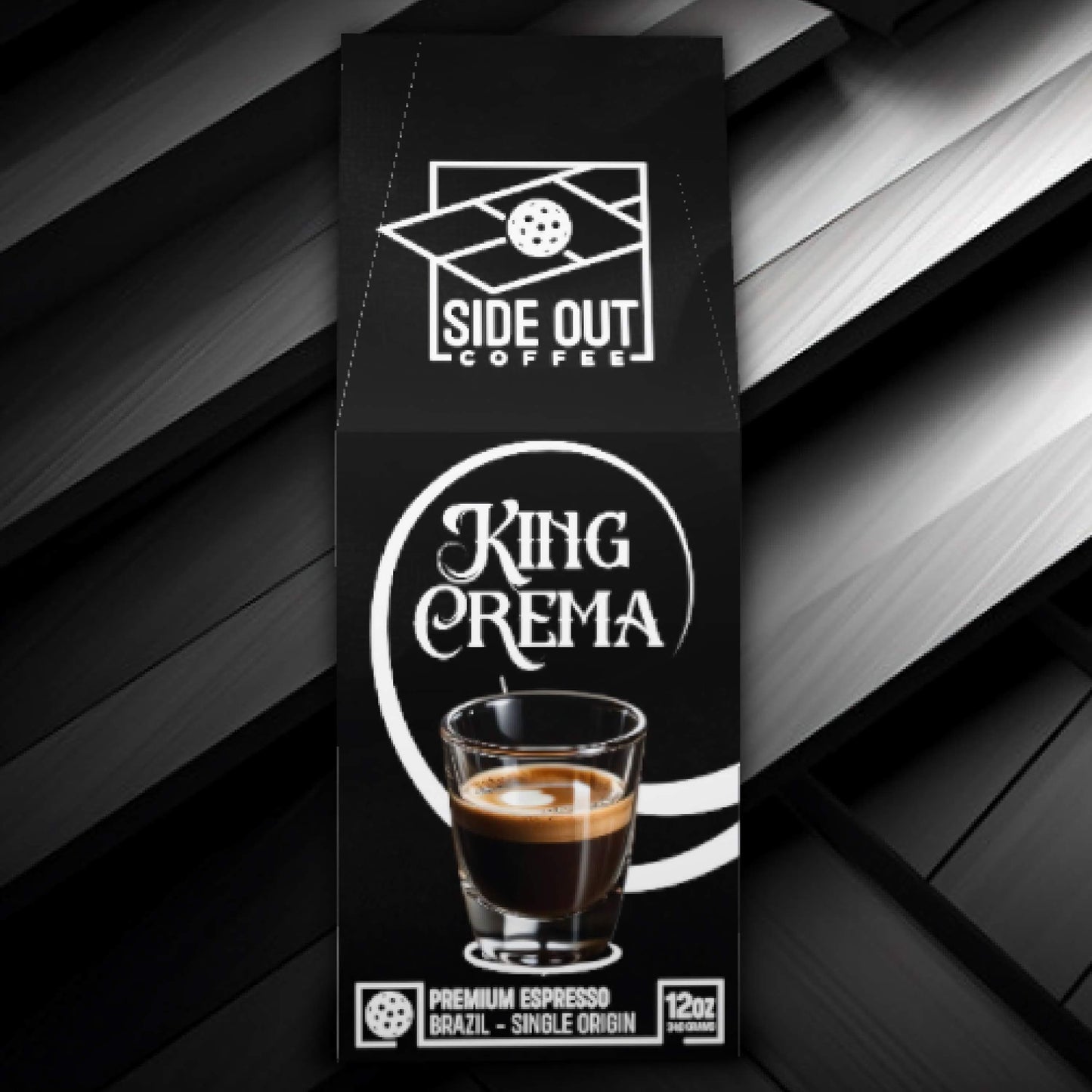 KING CREMA ☕ Premium Espresso Roast - Single Origin Brazil 12oz.