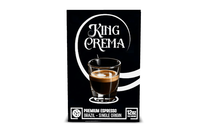 KING CREMA Cups ☕ Premium Espresso Roast - Single Origin Brazil 12oz