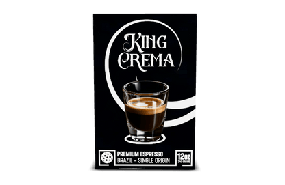 KING CREMA Cups ☕ Premium Espresso Roast - Single Origin Brazil 12oz