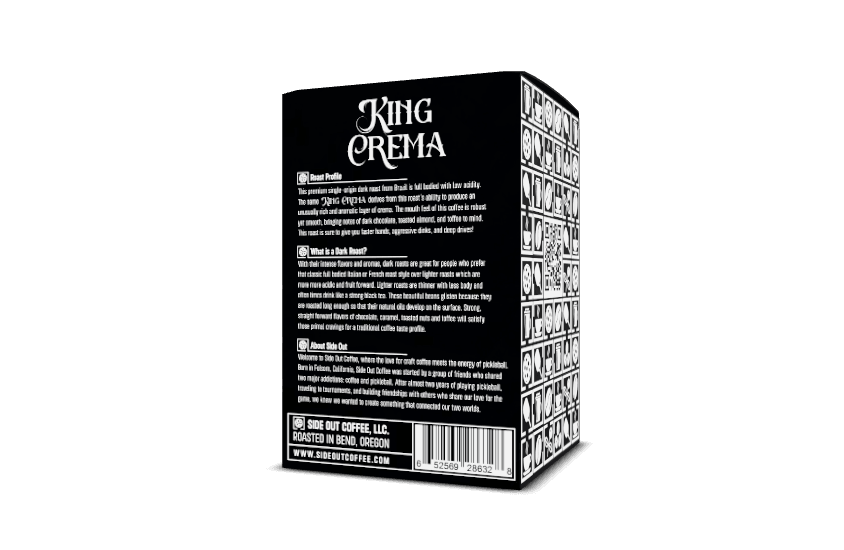 KING CREMA Cups ☕ Premium Espresso Roast - Single Origin Brazil 12oz